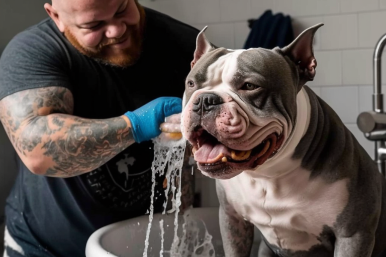 Banho em cachorro Pit Bull e American Bully - Qual a frequência ideal?