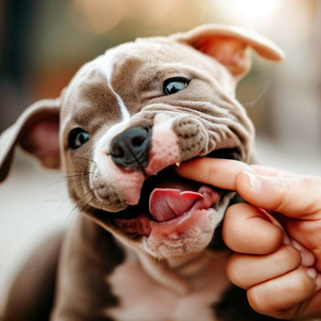 Dicas para seu filhote morder menos