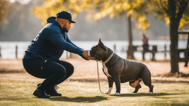 Treinamento de American Bully
