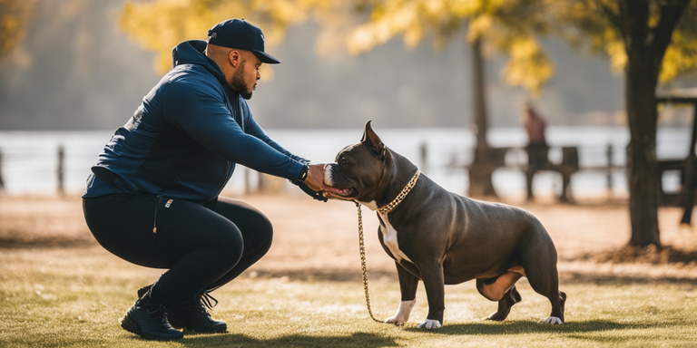 Treinamento de American Bully