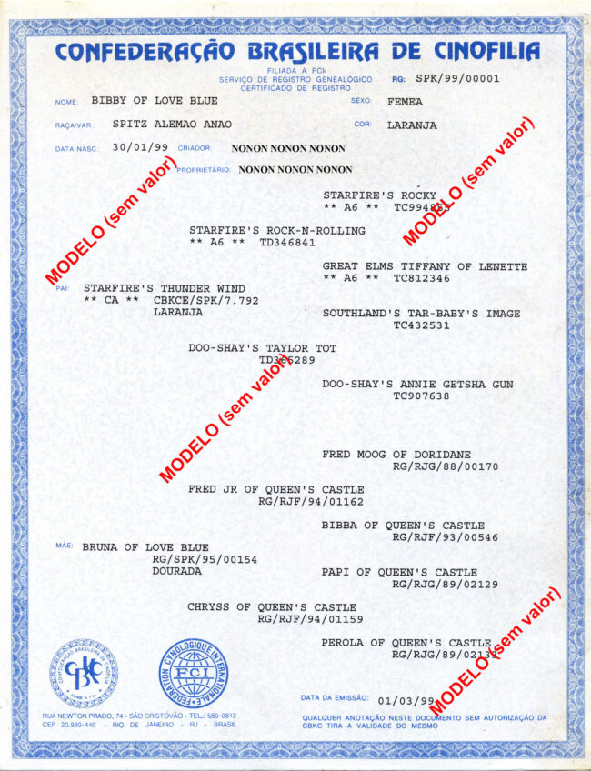 A Importância do Pedigree A Importância do Pedigree